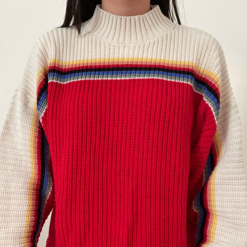 Rainbow Knitted Sweater